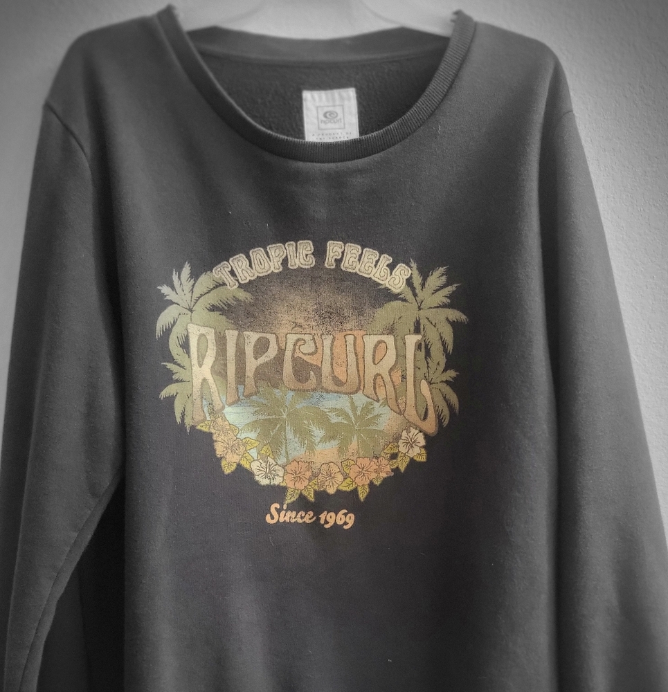 Rip Curl Black Graphic Sweatshirt